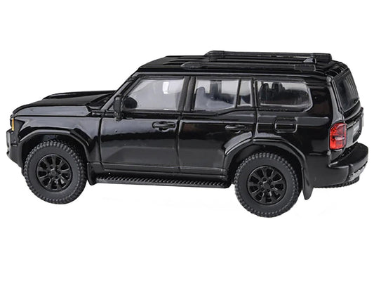 2024 Toyota Land Cruiser 250 Prado Black 1/64 Diecast Model Car by Paragon Models