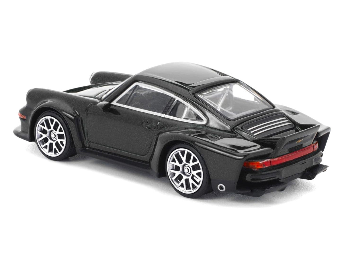 Singer DLS Turbo Black Metallic 1/64 Diecast Model Car by Pop Race