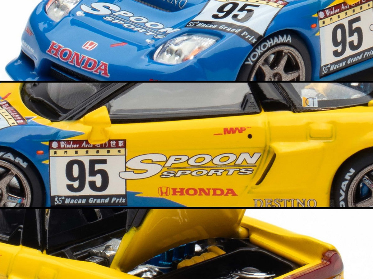 Honda NSX-R GT RHD (Right Hand Drive) #95 Spoon Sports "Macau Cup" "Tokyo Auto Salon - Hong Kong 2025" 1/64 Diecast Model Car by Pop Race