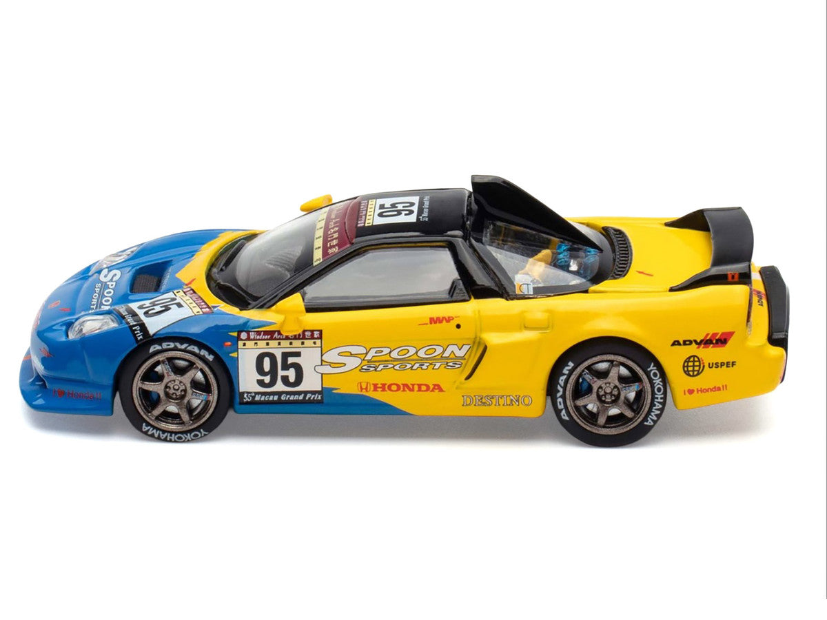 Honda NSX-R GT RHD (Right Hand Drive) #95 Spoon Sports "Macau Cup" "Tokyo Auto Salon - Hong Kong 2025" 1/64 Diecast Model Car by Pop Race
