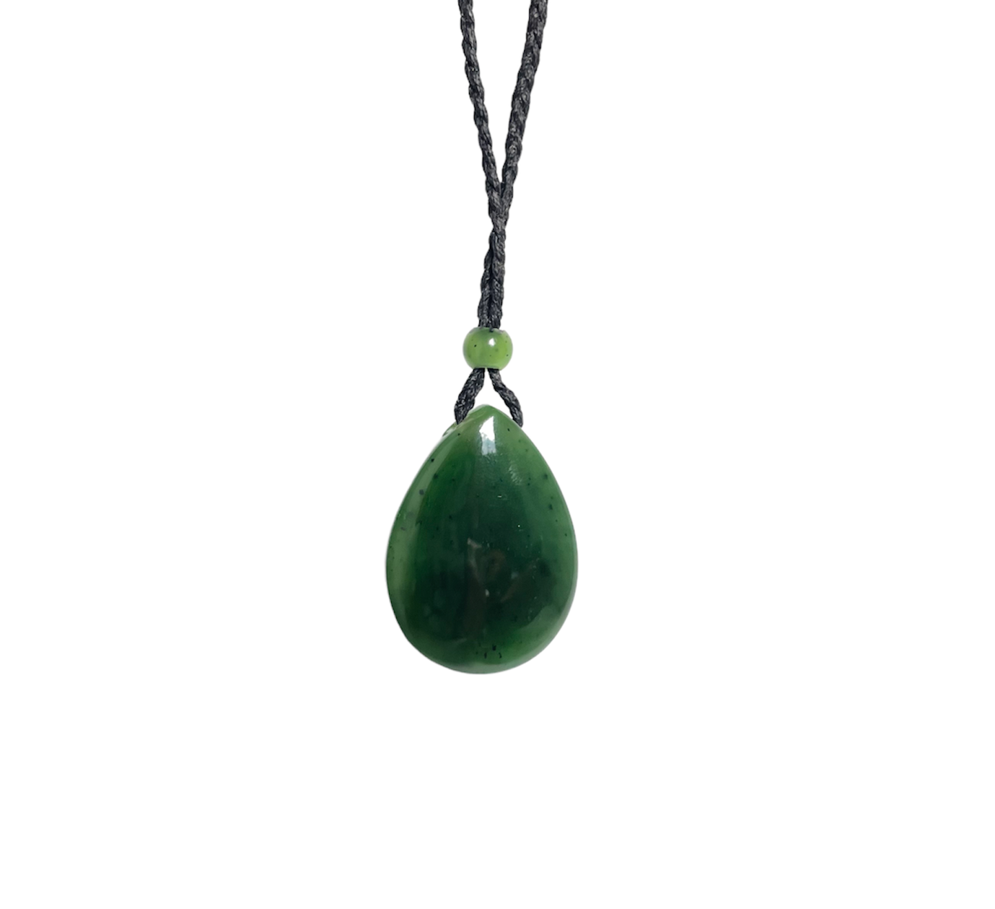 Jade Teardrop Pendant, 23x32mm