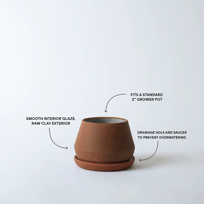 Rancho Planter - 5 Inch with Saucer