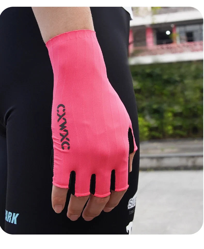 CXWXC Cycling Half Finger Gloves Men Women Breathable Anti-slip Glove Fitness Sport Training Gloves With Extended Wrist Guard
