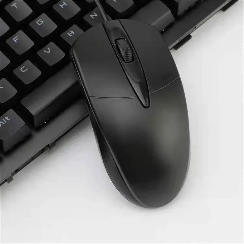 Optical USB Wired Computer Mouse for Gamers PC Laptop Office Home Versatile Use Mice with Ergonomic Design for Comfort