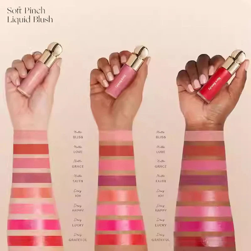 Rare Beauty New Product Frost-to-powder Mashed Potato Matte Air Cushion Blush Cream Liquid Blush Long-lasting Lipstick Lip Gloss