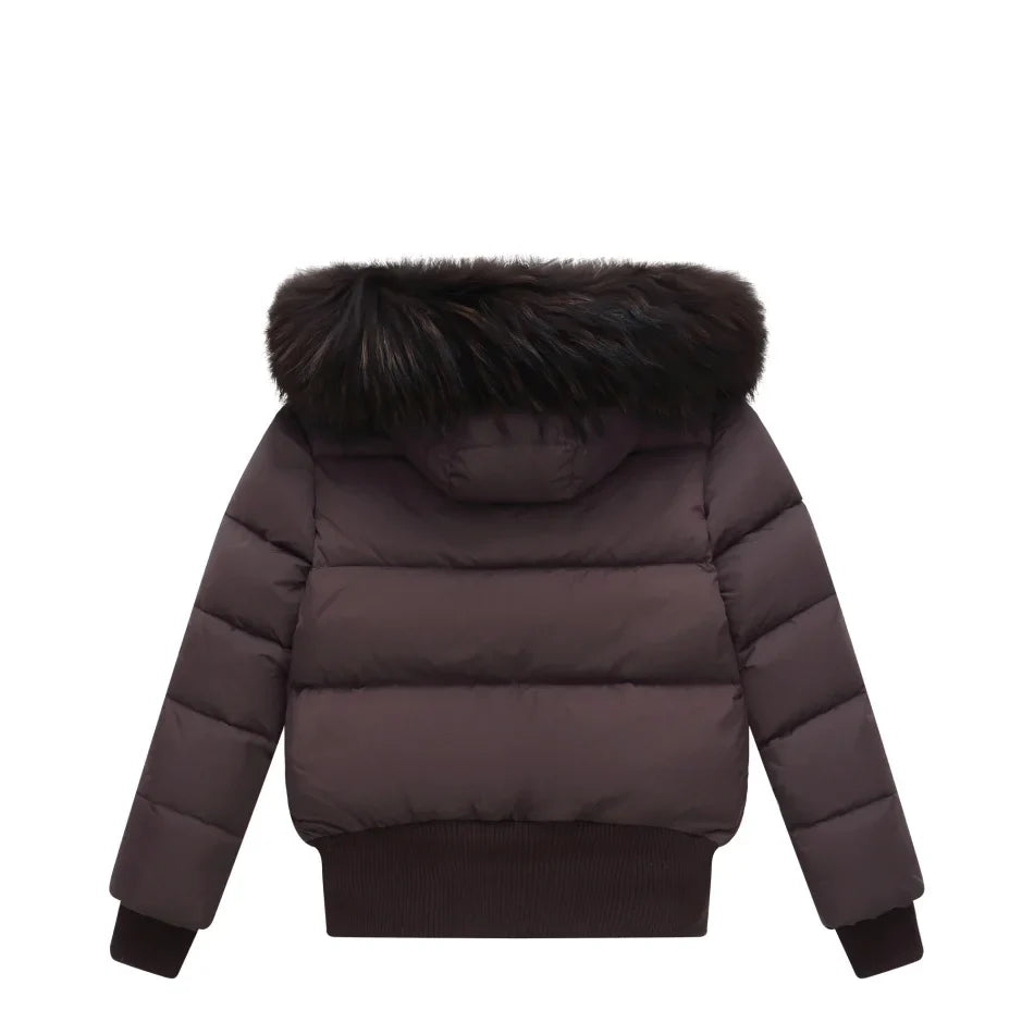 AP 2026 AW Winter down coat for kids High-quality white duck down coats waterproof fabric children outwear
