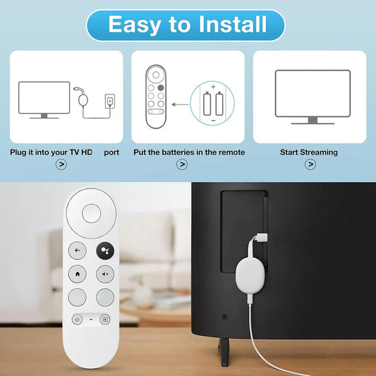 G9N9N Replacement Voice Remote Control  for Google Chromecast 4K Snow Streaming Stick Smart TV