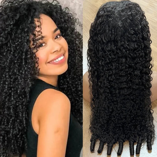 Burmese Curly Human Hair Wigs 220% Density 13x4 Lace Frontal Human Hair Wigs 30 40 Inch Natural Color 13x6 Hd Lace Front Wigs