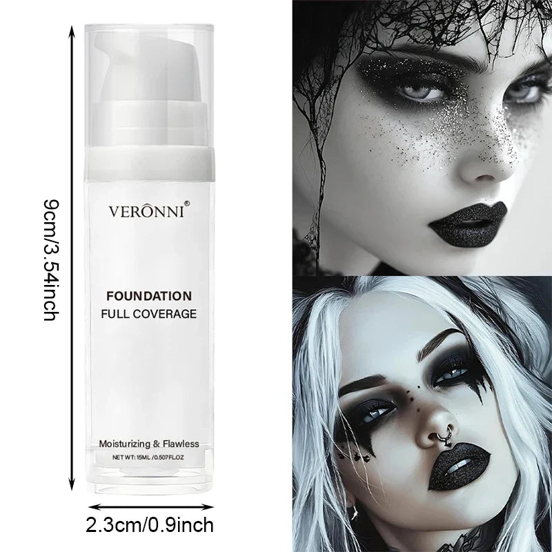 White Liquid Foundation,Long-lasting concealer Mixable Pure White Foundation Adjuster Lighten & Brighten Parties & Events Makeup