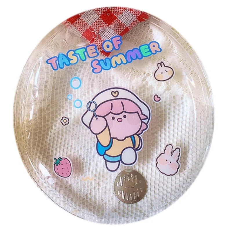 Winter Reusable Mini Round Hand Body Warmer Cute Cartoon Pattern Gel Liquid Heat Packs Portable Instant Self Heating Bag