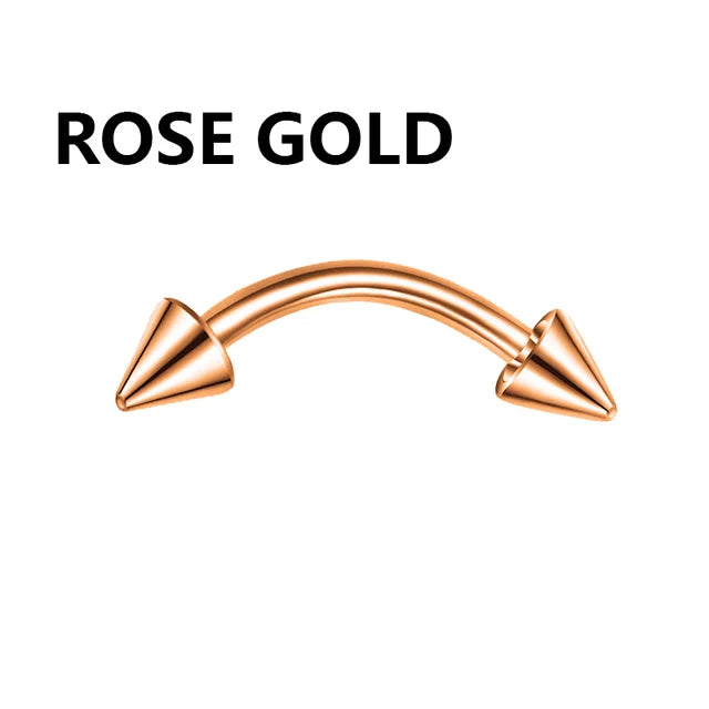 1PC metal Horseshoe Fake Nose Ring C Clip Septum Lip stainless steel Real Piercing Nose Rings Hoop For Women Men Jewelry