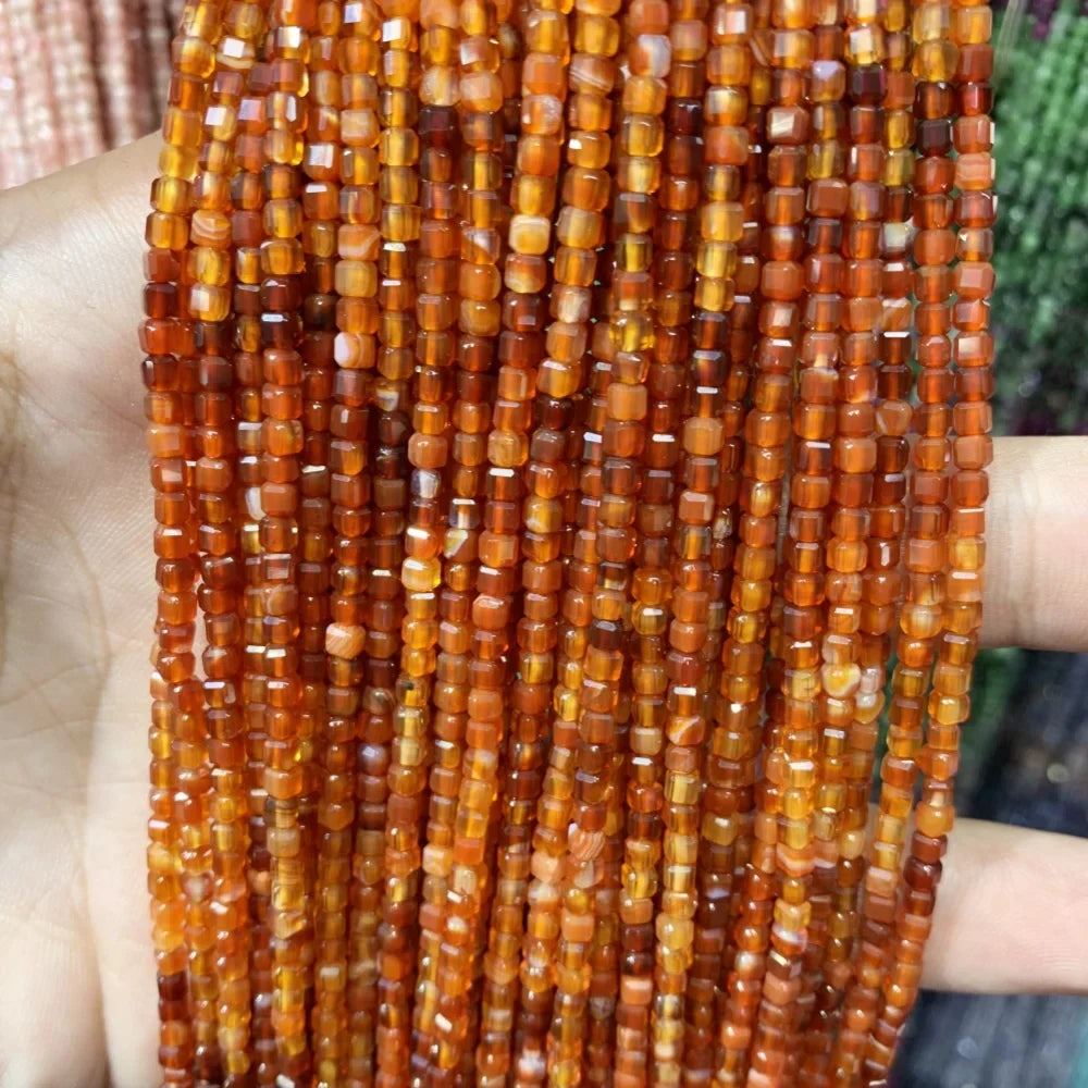 2x2mmNatural Colored Tourmaline Blue Tourmaline Faceted Cube Beads Square Stone Beads for JewelryDIY Making  Gemstone Loose Bea
