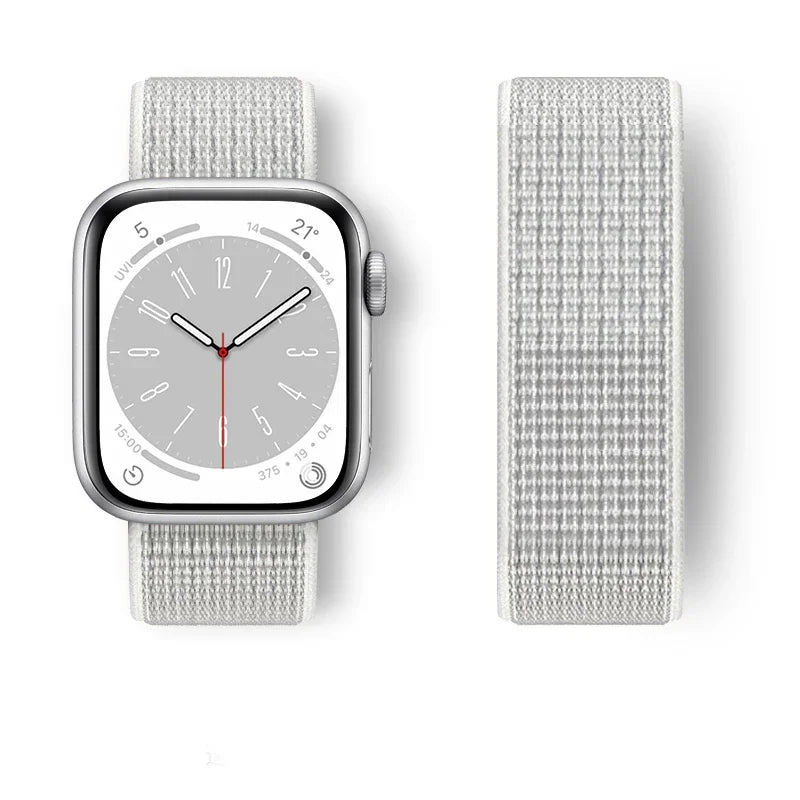 Nylon Sport loop Strap For Apple Watch Band 44mm 42/40mm 45mm  38/41mm pride Bracelet iwatch Ultra2 49mm Series 9 8 se 7 6 5 4 3