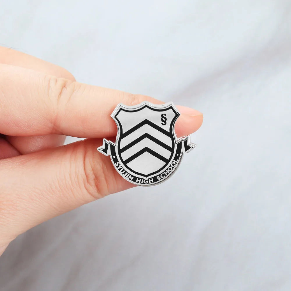 Persona 5 Shujin High School Emblem Enamel Brooch Anime Gaming Collectibles Badge Backpack Clothing Accessories Gamer Gift