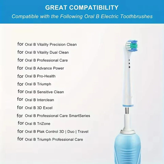 4/12/16Pcs Replacement Toothbrush Heads Compatible with Oral-B Braun Professional Electric Toothbrush Heads Brush Heads