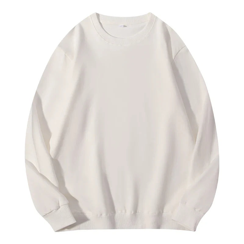 Autumn O-Neck Cotton Women's Sweatshirt Hoodies Basic Loose Casual Women Pullover Solid Sweatshirt Ladies Tops Factory Wholesale