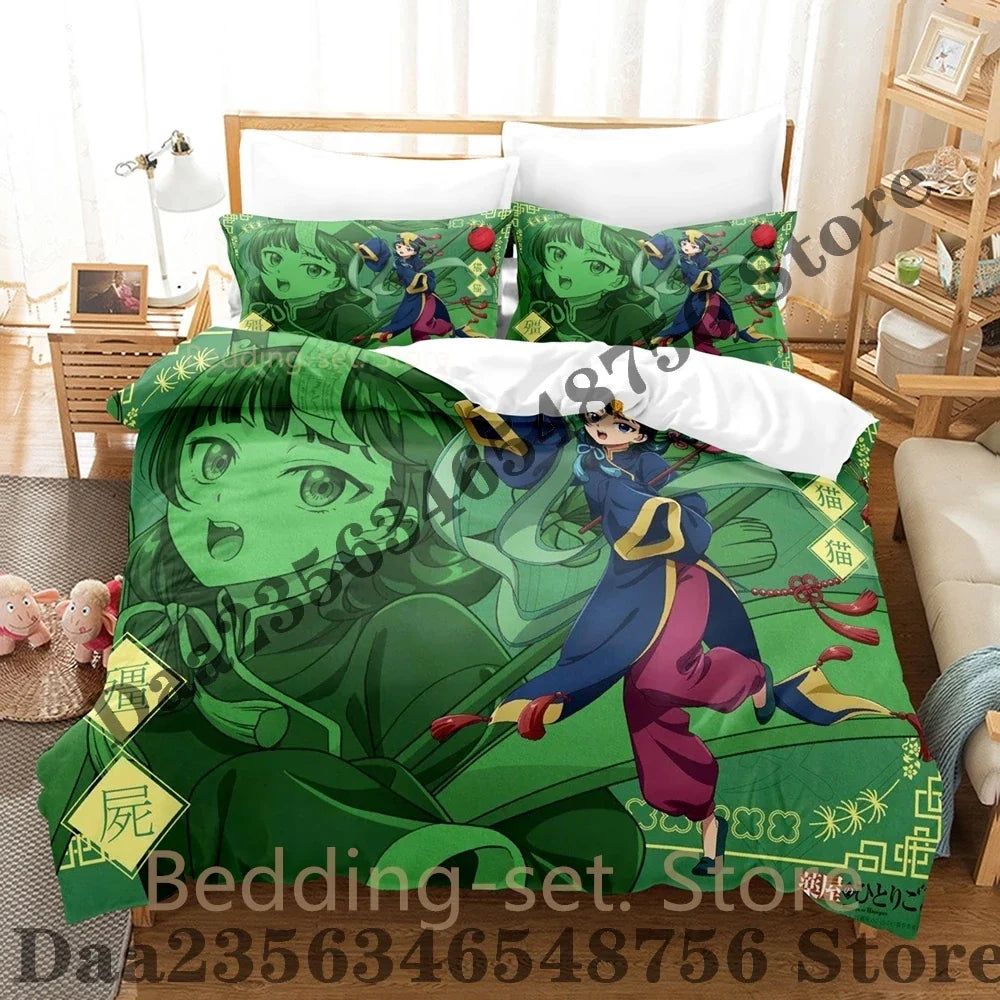 2026 The Apothecary Diaries Bedding Set Single Twin Full Queen King Size Bed Set Bedroom Duvetcover Sets Anime Bed Sheet Set