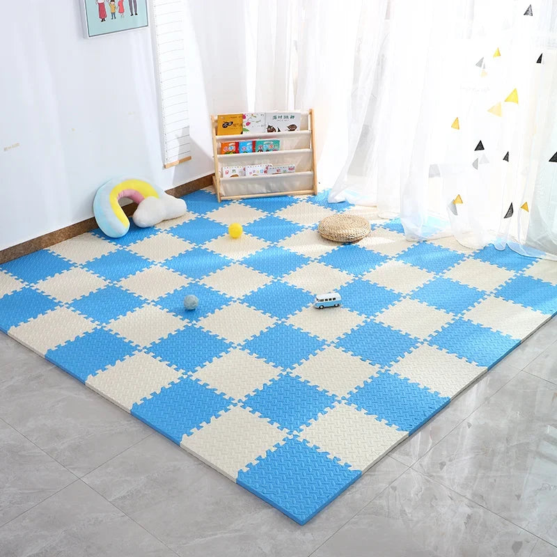 4~20Pcs Puzzle Fitness Mat, Eva Interlocking Foam Floor Tiles for Home Gym, Home Gym Equipment Mat, Non-Slip Floor Mat for Kids