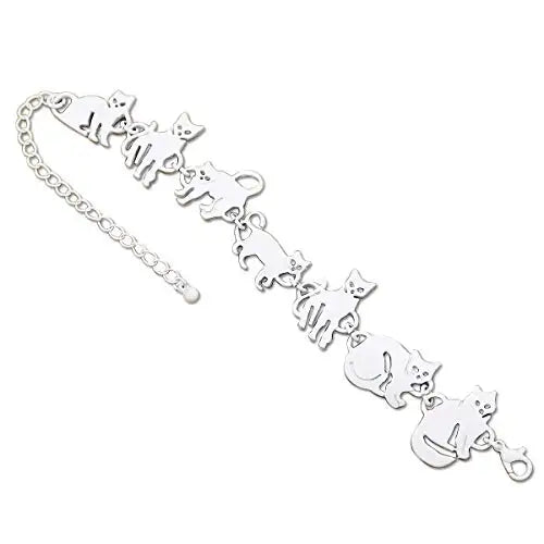 Clearance_Cat Pendant Charm Chain Link Bracelets For Women Cowgirl Cuff Bangles Fashion Jewelry Egyptian Bastet Pulseira Accesso
