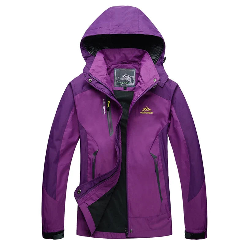 TRVLWEGO Women's Waterproof Hiking Jacket Windproof Windbreaker Camping Hunting Climbing Trekking Fishing Coat Outdoor Clothing