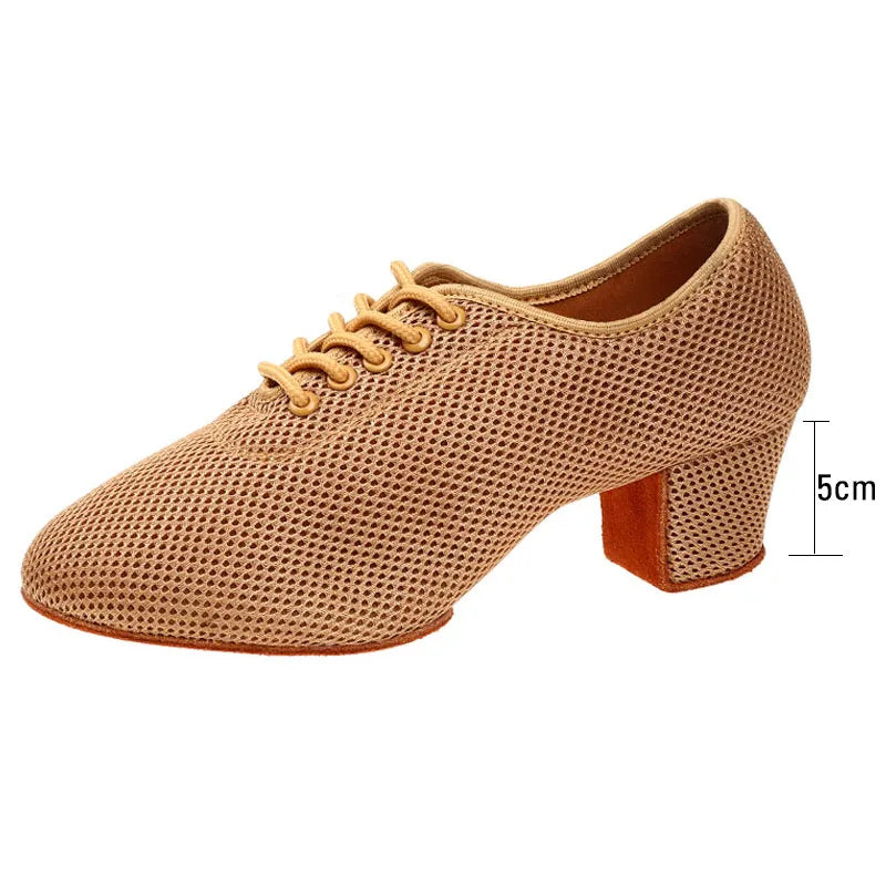 Women Latin Dance Shoes Jazz Ballroom Salsa Dancing Shoes Woman High Heels Children Training Modern Tango Dance Sneakers Female