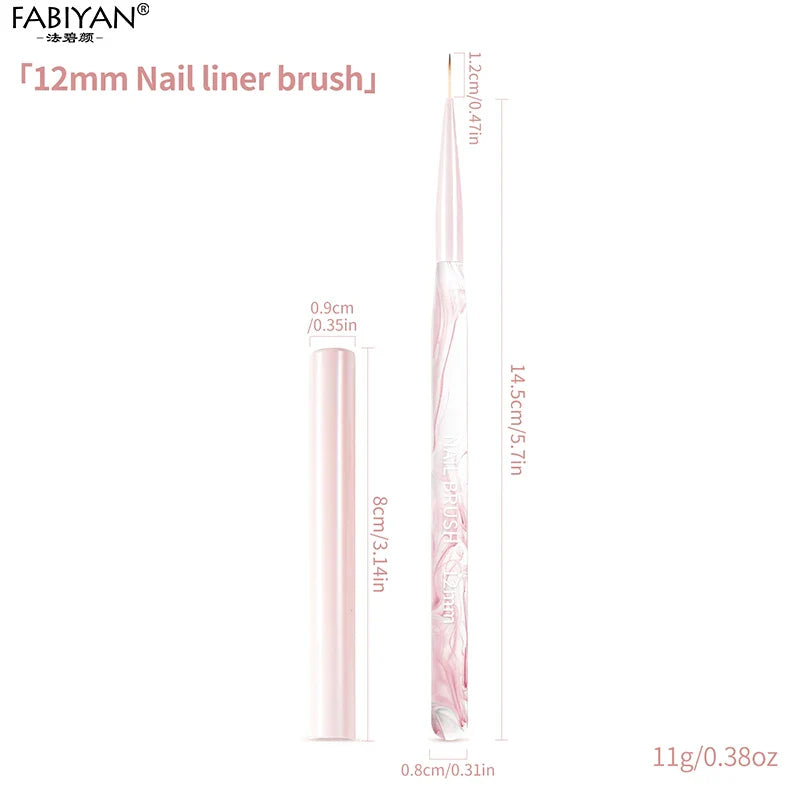 Nail Art Liner Brushes Elongated Lines Striping Drawing Painting Brushes For Manicure Beauty Salon Nails Products Manicure Tools