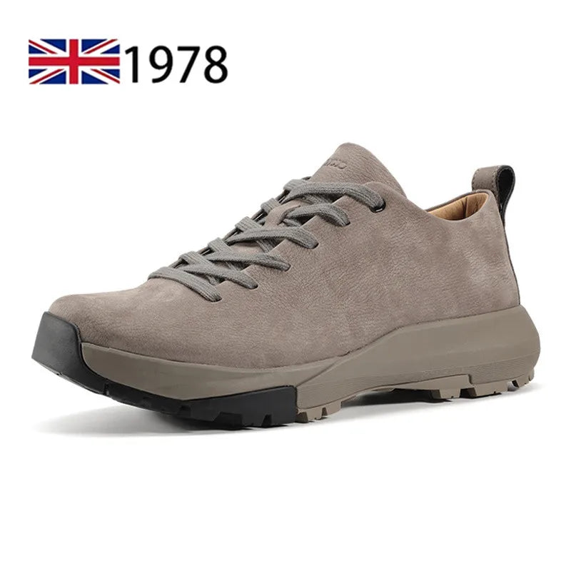 Men Sports Running Shoes Outdoor Walking Soft Casual Sneakers Fashion Designer Genuine Leather Sneaker Waterproof Shoes Men