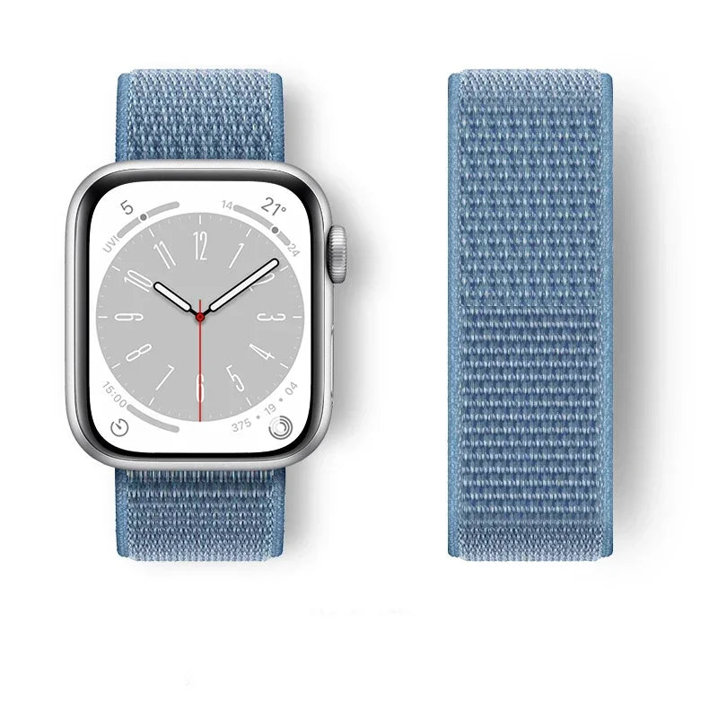 Nylon Sport loop Strap For Apple Watch Band 44mm 42/40mm 45mm  38/41mm pride Bracelet iwatch Ultra2 49mm Series 9 8 se 7 6 5 4 3