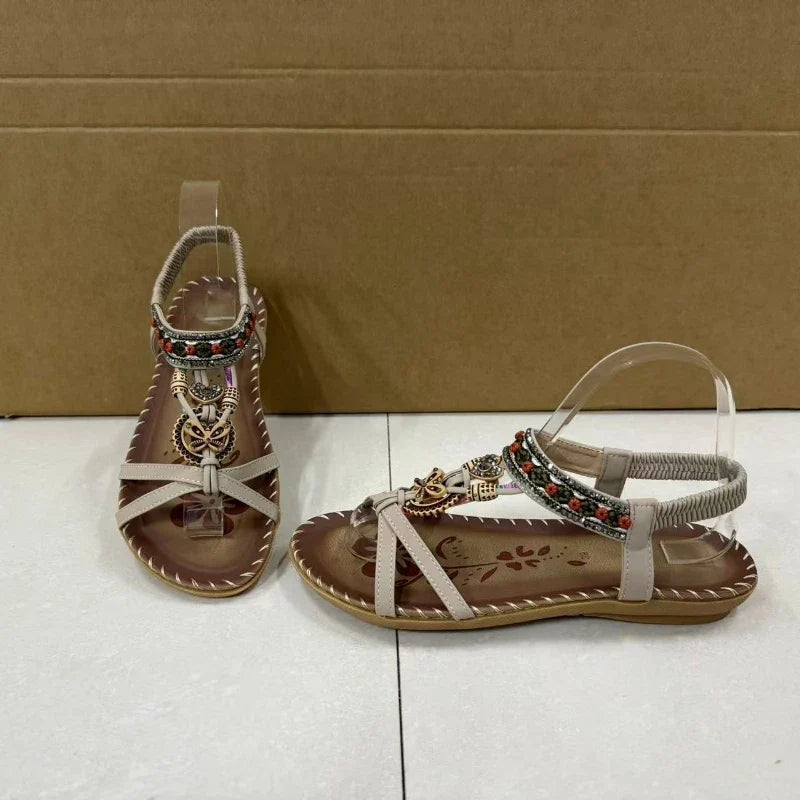 Women's Sandals Bohemian Sandals Outdoor Soft Sole Beach Sandals Platform Lightweight Women Casual Shoes Flat Plus Size Sandal