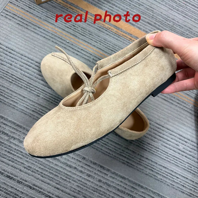Fashion Butterfly-Knot  Women Flats With Shoes Casual Female Soft Footwear Round Toe Ladies Flats Slip On Shoes
