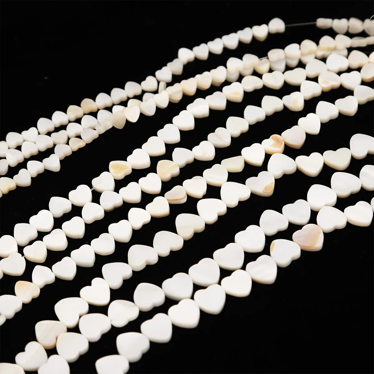 Natural Shell Beads Mother of Pearl Love Star Oval Round Flat Loose Spacer Beads for Jewelry Making DIY Charm Bracelet Necklace