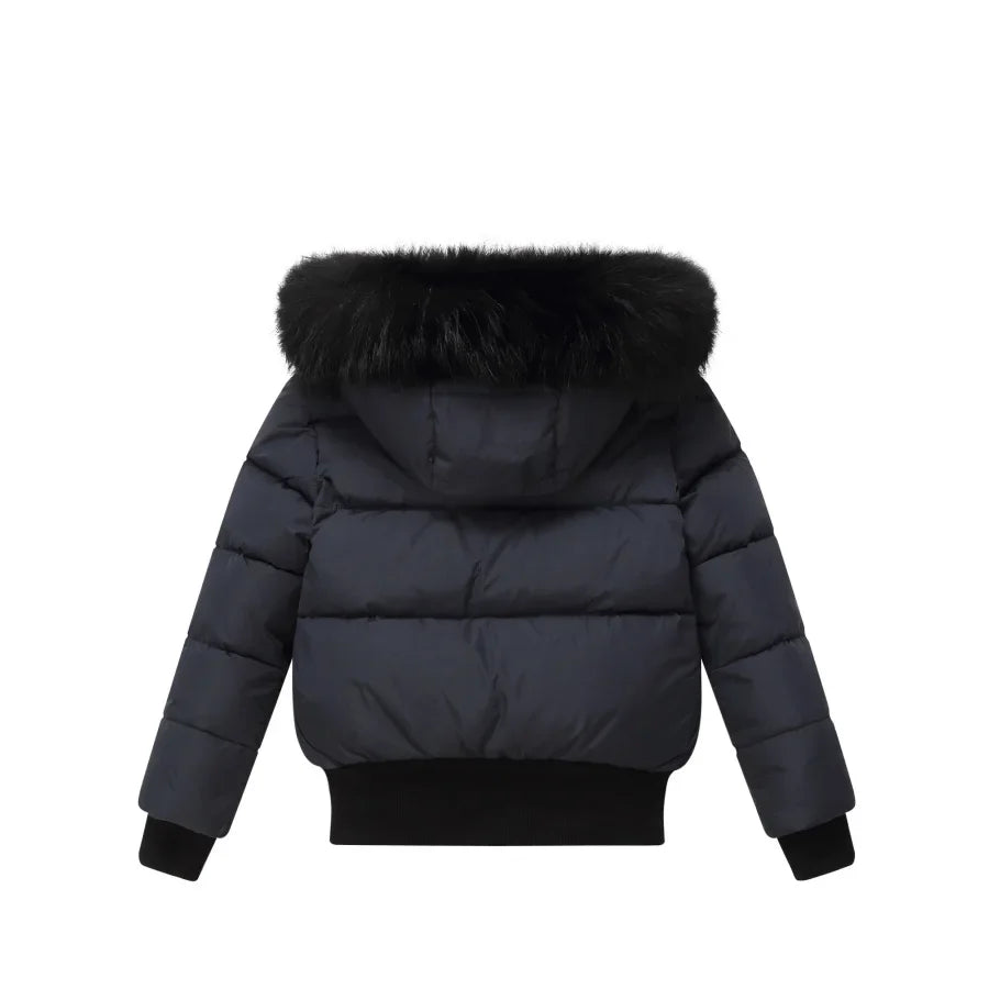 AP 2025 winter design waterproof fabric children down coat for girls and boys clothes