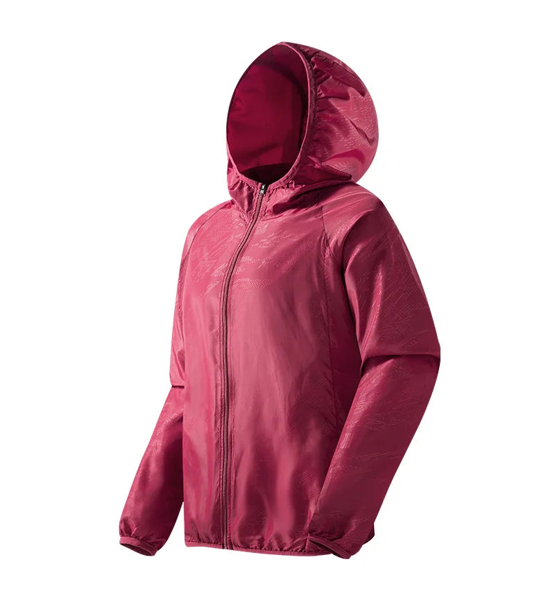 LNGXO Men's Women's Waterproof Hiking Jacket Quick Dry Sun Protection Windbreaker Camping Hunting Climbing Outdoor Rain Coat