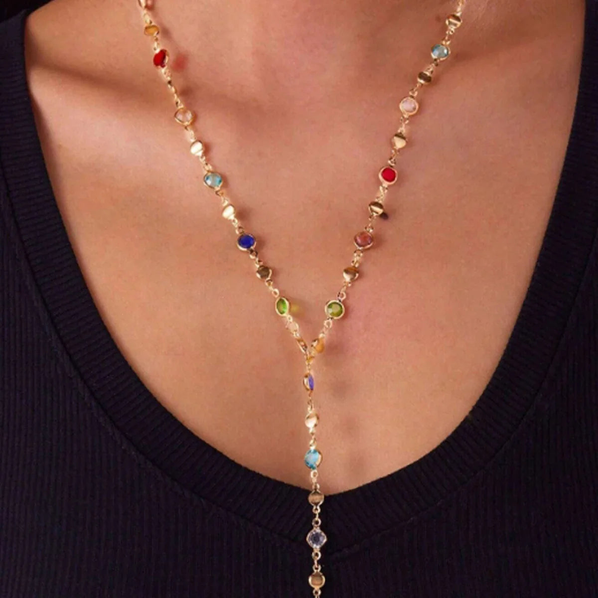 1PC Women's Fashion Trendy Geometric Necklace Jewelry Suitable for Date, Party, Festival Gifts-L71