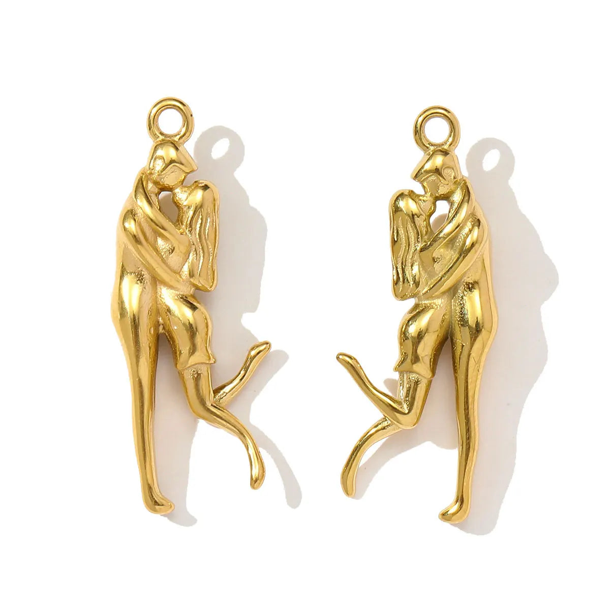 3pcs/Lot Stainless Steel 3D The Triumphal Arch Lovers Pendants Boot Heart Eye DIY Charms Women French Love Dog Dream Jewelry