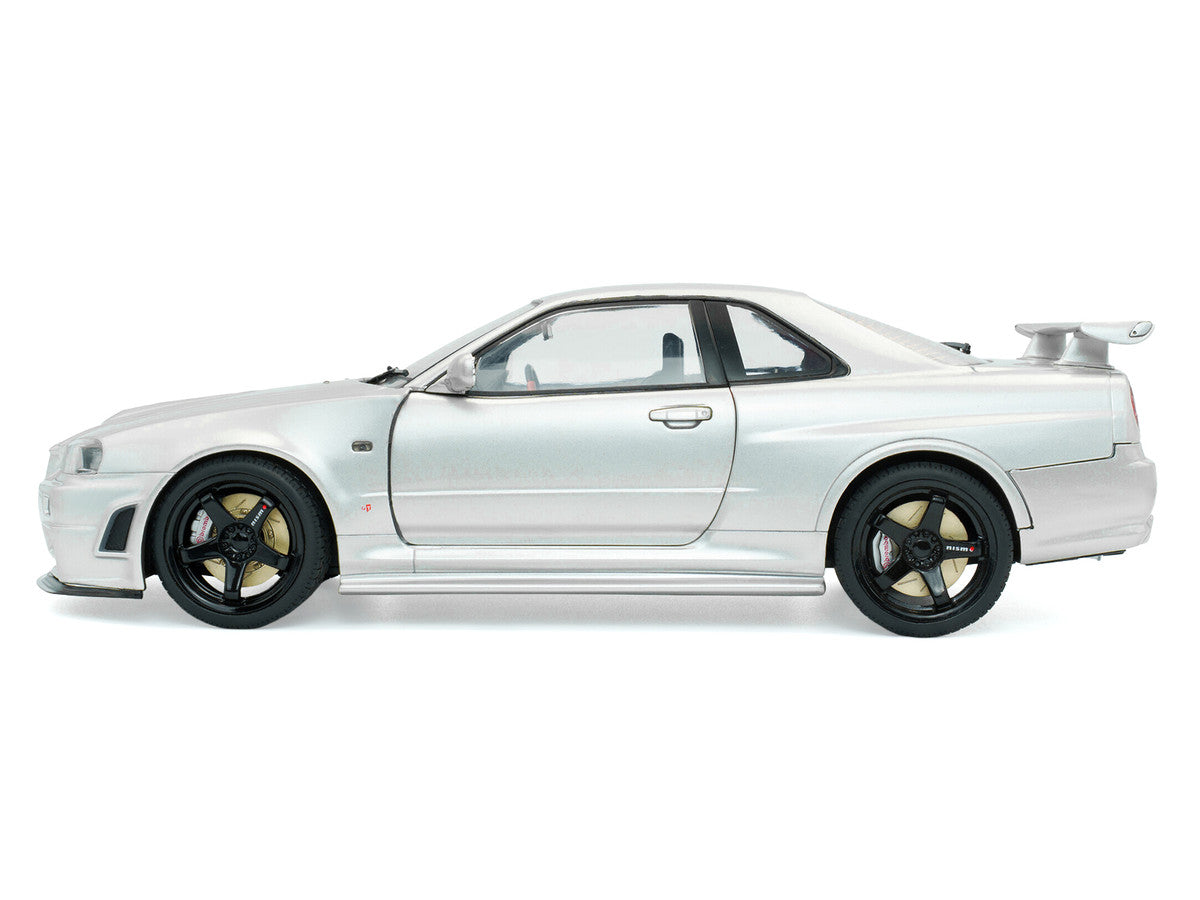 1999 Nissan Skyline GT-R (R34) Z-Tune RHD (Right Hand Drive) Silver Metallic 1/18 Diecast Model Car by Solido