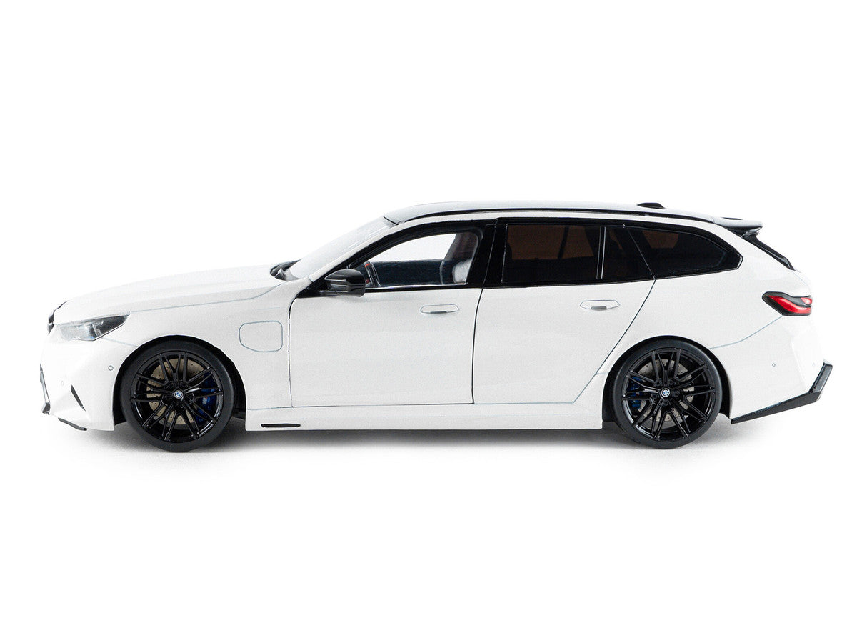 2025 BMW M5 Touring Alpine White with Black Top 1/18 Diecast Model Car by Solido