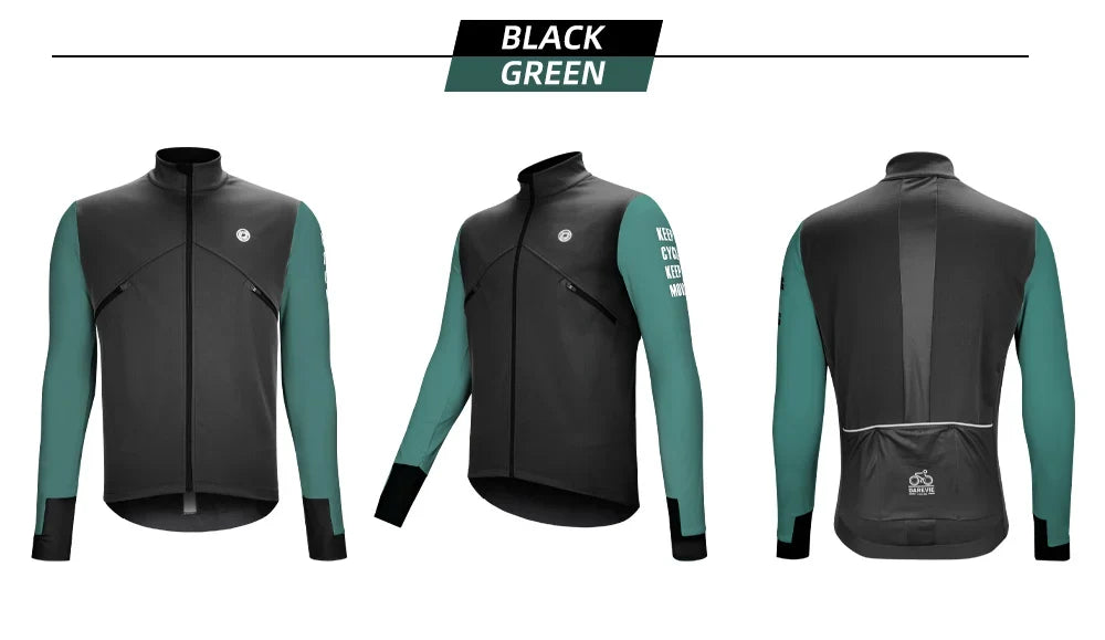 DAREVIE Cycling Men's Jacket Windproof Fleece Pro Cycling Jackets Long Sleeve Warm Soft Brushed Pro Breathable Bicycle Clothing