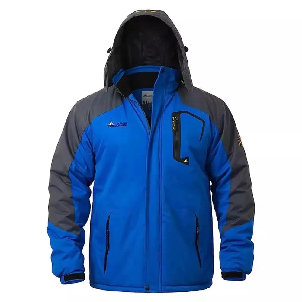 Men's Winter Parkas Outdoor Jacket Thicken Fleece Warm Waterproof Windbreaker Ski Jackets Climb Men Thick Coat Hot Sale