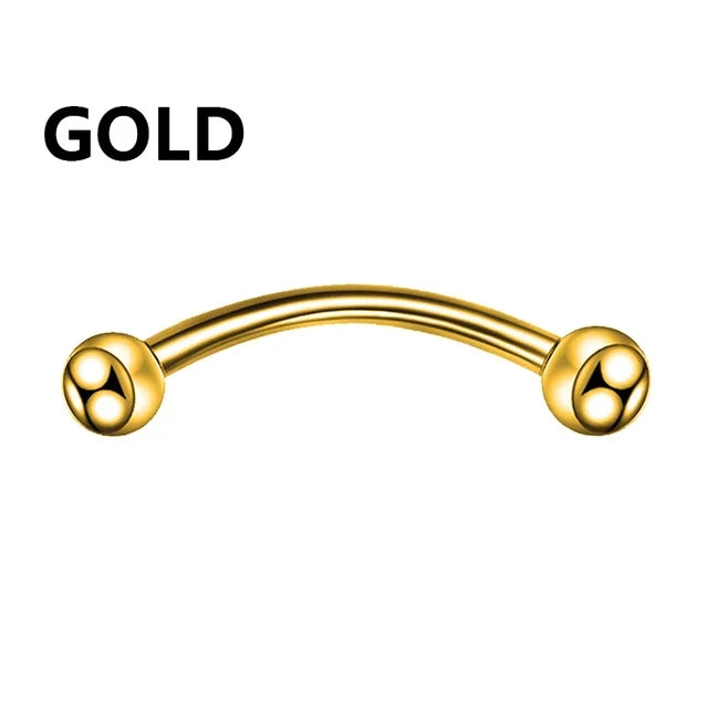 1PC metal Horseshoe Fake Nose Ring C Clip Septum Lip stainless steel Real Piercing Nose Rings Hoop For Women Men Jewelry