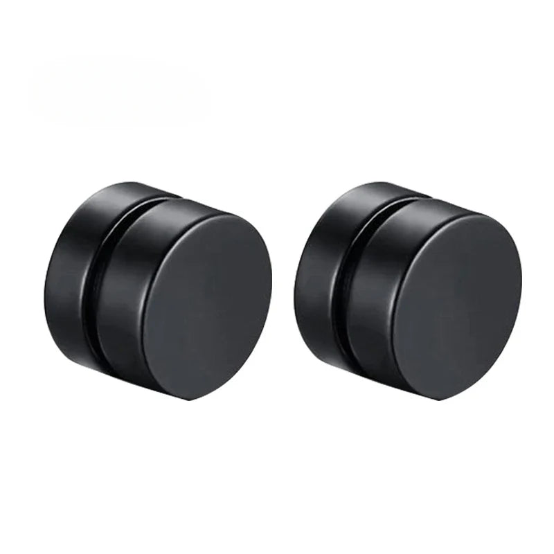 1 Pairs Fake Ear Clip Hoop Earrings for Men and Women Stainless Steel Painless Non Piercing Fake Earrings Jewelry Gifts