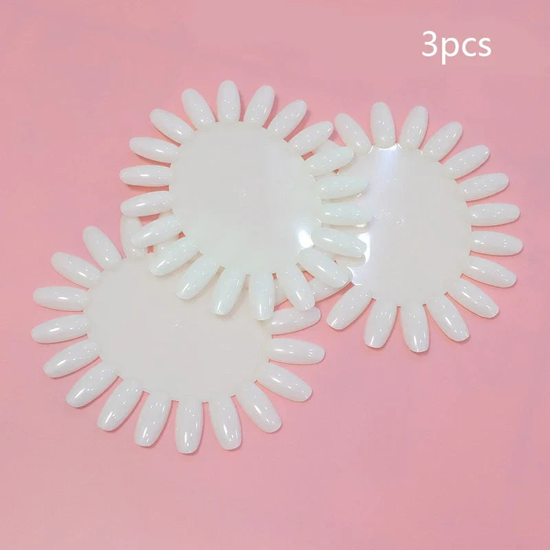 80/50/20pcs Nail Display Sticks Nail Swatch False Nail Tips Nail Gel Polish Practice Clear Display Board for Nail Art Tools