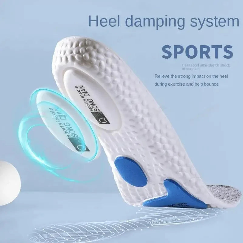 Sport Insoles for Feet Soft Shock Absorption Inserts Template Orthopedic Plantar Fasciitis Insole for Shoes Man Women Shoe Sole