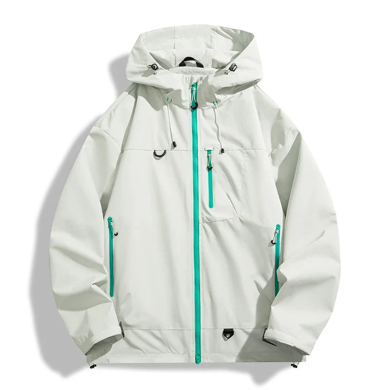 LNGXO Men Women Waterproof Hiking Jacket Trekking Camping Mountaineering Windbreaker Unisex Outdoor Sport Windproof Rain Coat