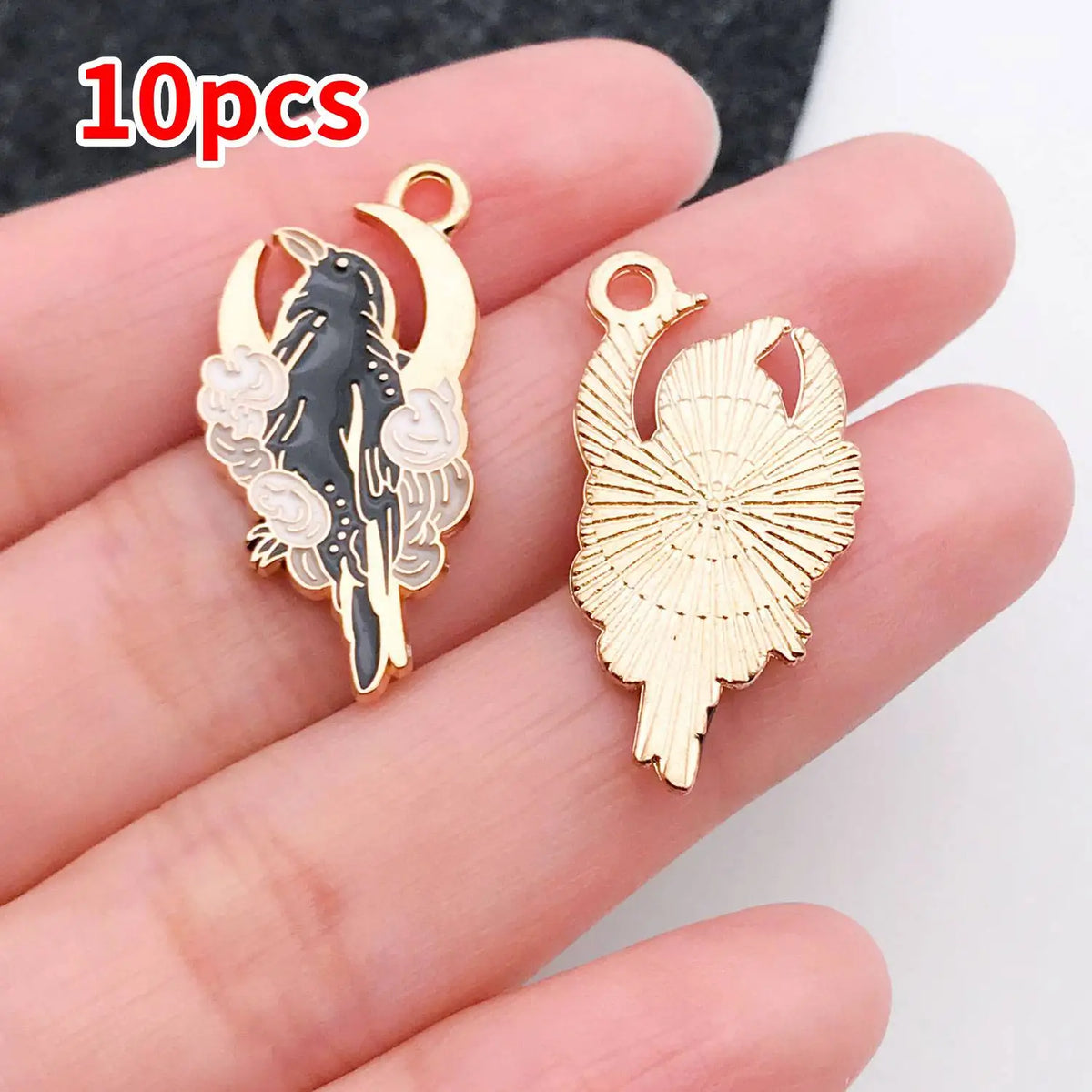 Mix 10/20 pcs of Alloy Enamel Halloween Charms Pendants, Suitable for DIY Necklace, Earring, Keychain Jewelry Making Accessory.