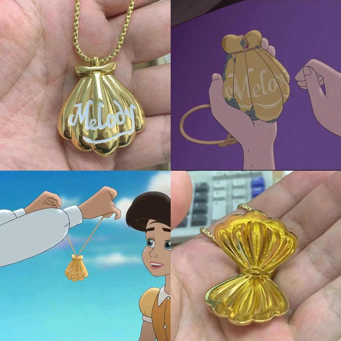 Fashion Melody Mermaid Shell Pendant Design New Luxurious Exquisite Romantic Necklace Jewelry for Wife Daughter Dream Gift