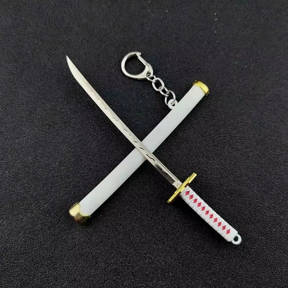 Mini Samurai Sword Keychain Anime Scabbard Key Ring Katana Buckle Key Chain for Men Women Cosplay Toy Jewelry Gift