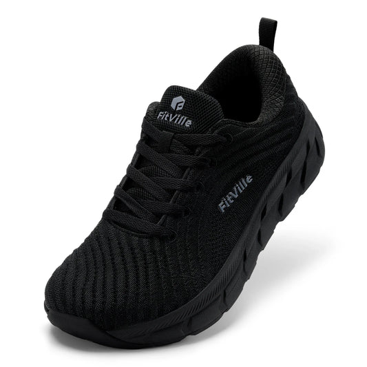 FitVille Wide Toe Box Shoes for Men Cushioned Well Extra Wide Width Shoes Non Slip Wide Lightweight Breathable Running Shoes