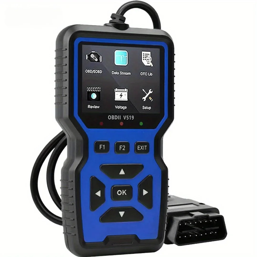 Scanner Code Reader Car Diagnostic Tool Engine Fault Code Reader for Turn V519 OBD2 Scanner Handheld Vehicle Inspection