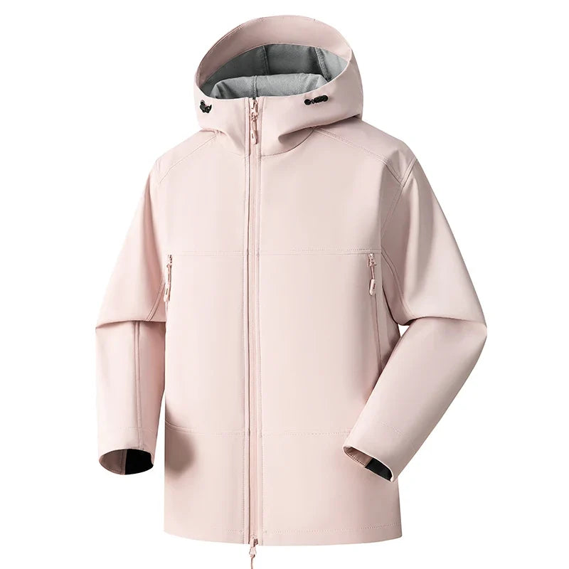 Unisex Waterproof Windproof Hooded Jacket Multi Color Outdoor Hiking Coat
